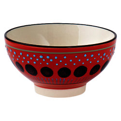 west elm Potter's Workshop Dip Bowl, Red Red